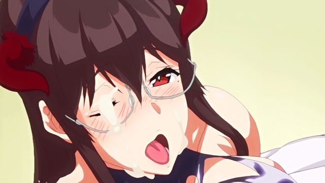 succubus stayed life, animated, animated gif, 1boy, 1girl, breasts,  censored, glasses, hetero, long hair, nipples, nude, on bed, paizuri -  Image View - | Gelbooru - Free Anime and Hentai Gallery